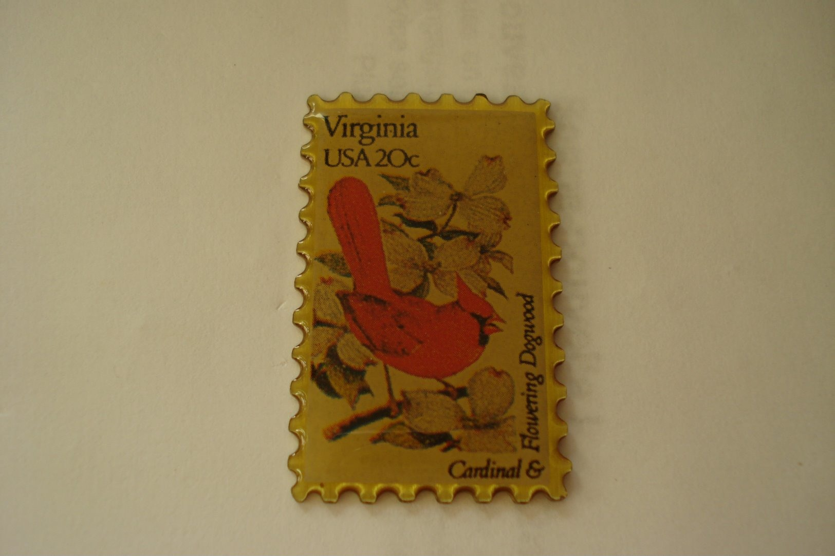 20191031-3629 TIMBRE USA - ETAT AMERICAIN VIRGINIA « OISEAU CARDINAL » - Post