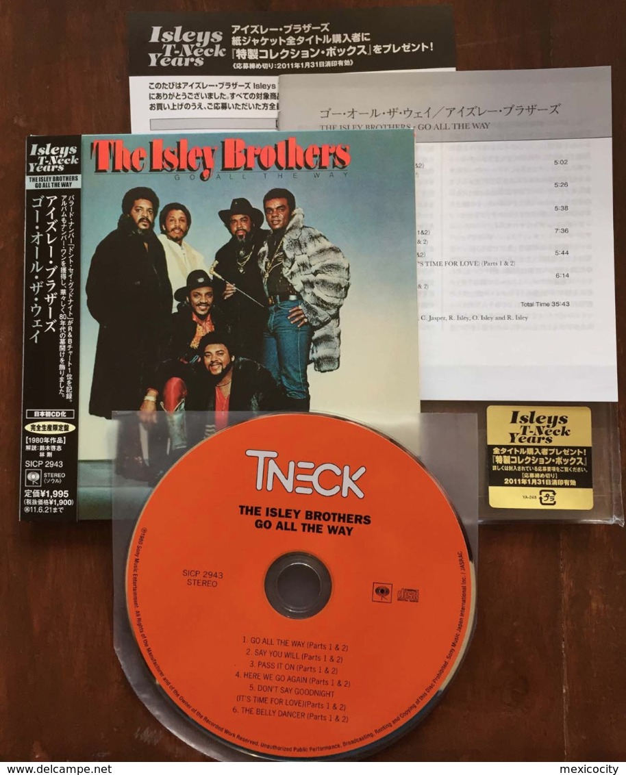 THE ISLEY BROTHERS GO ALL THE WAY Japanese CD Mini Sleeve W/ Inserts Sony Japan See Imgs. SICP-2943 Rare - Soul - R&B