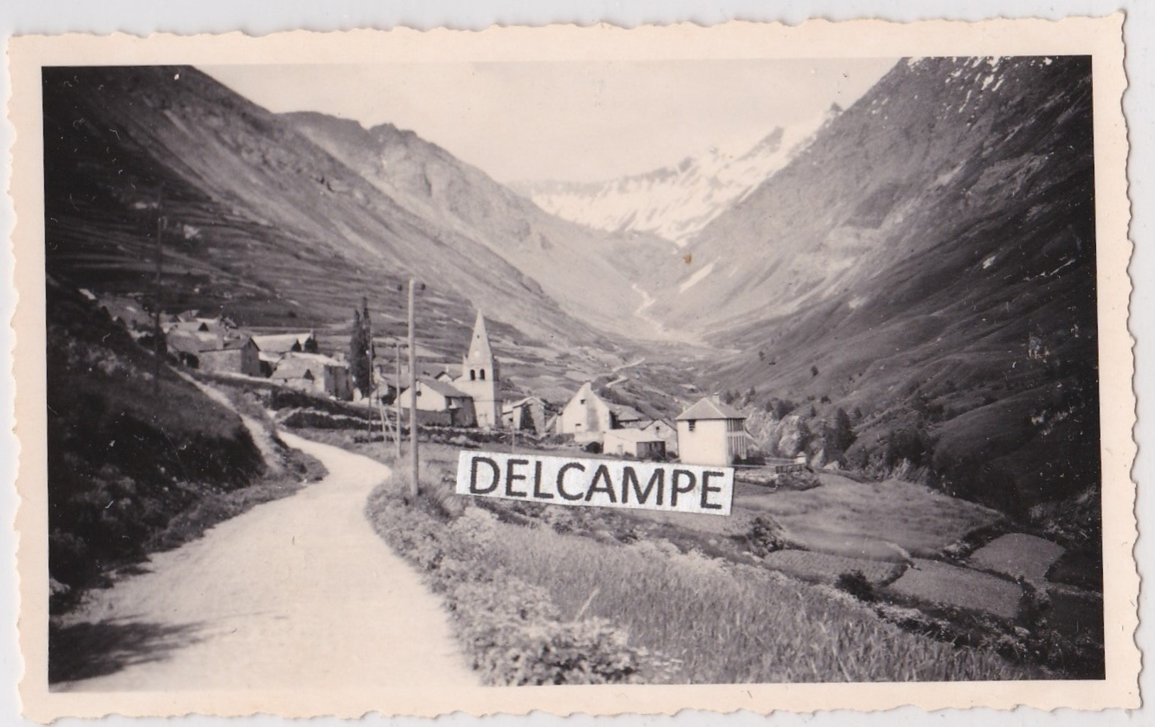 LES HIÈRES  LA GRAVE 1930/40 - Photo Originale Sur La Perspective ( Hautes Alpes ) - Lugares