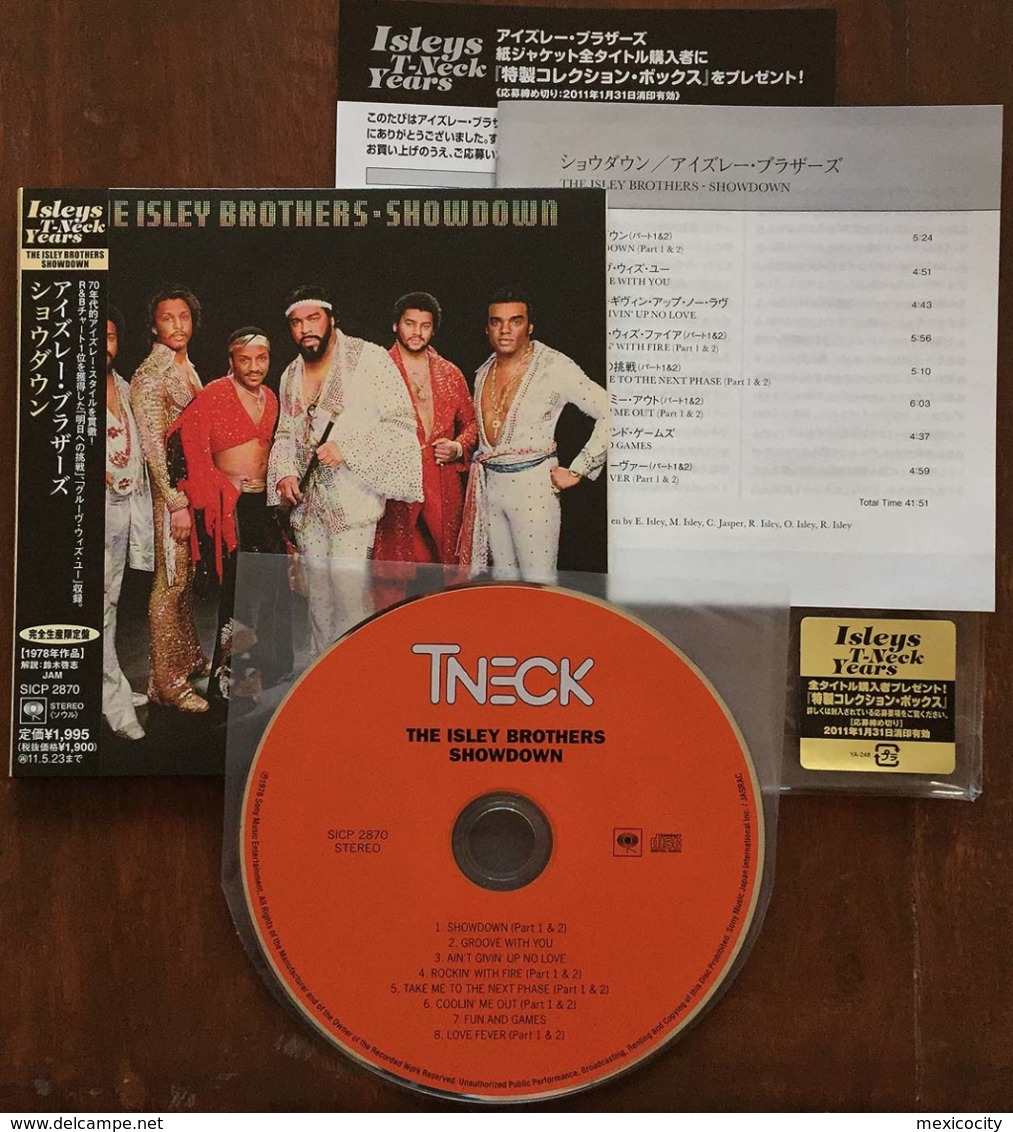 THE ISLEY BROTHERS SHOWDOWN Japanese CD Mini Sleeve W/ Inserts Sony Japan See Imgs. SICP-2870 Rare - Soul - R&B