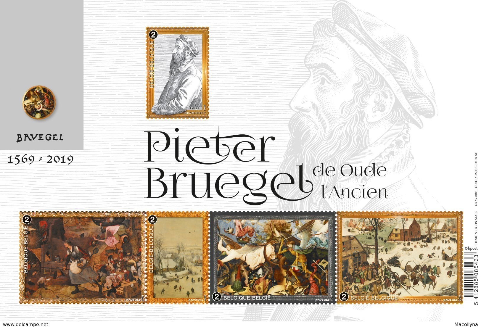 Pieter Breughel De Oude** / L'Ancien Pieter Breughel MNH / Belgie - Belgique 2019 - Unused Stamps