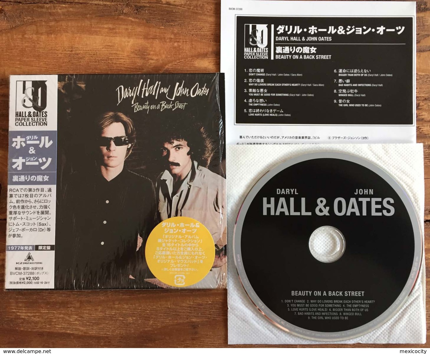 DARYL HALL JOHN OATES BEAUTY ON A BACK STREET Japanese CD Mini Sleeve W/ Inserts K2 Master RCA /BMG Japan See Imgs. Rare - Soul - R&B