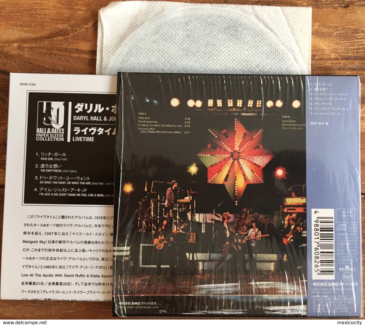 DARYL HALL JOHN OATES LIVETIME Japanese CD Mini Sleeve W/ Inserts K2 Master RCA /BMG Japan See Imgs. Rare - Soul - R&B