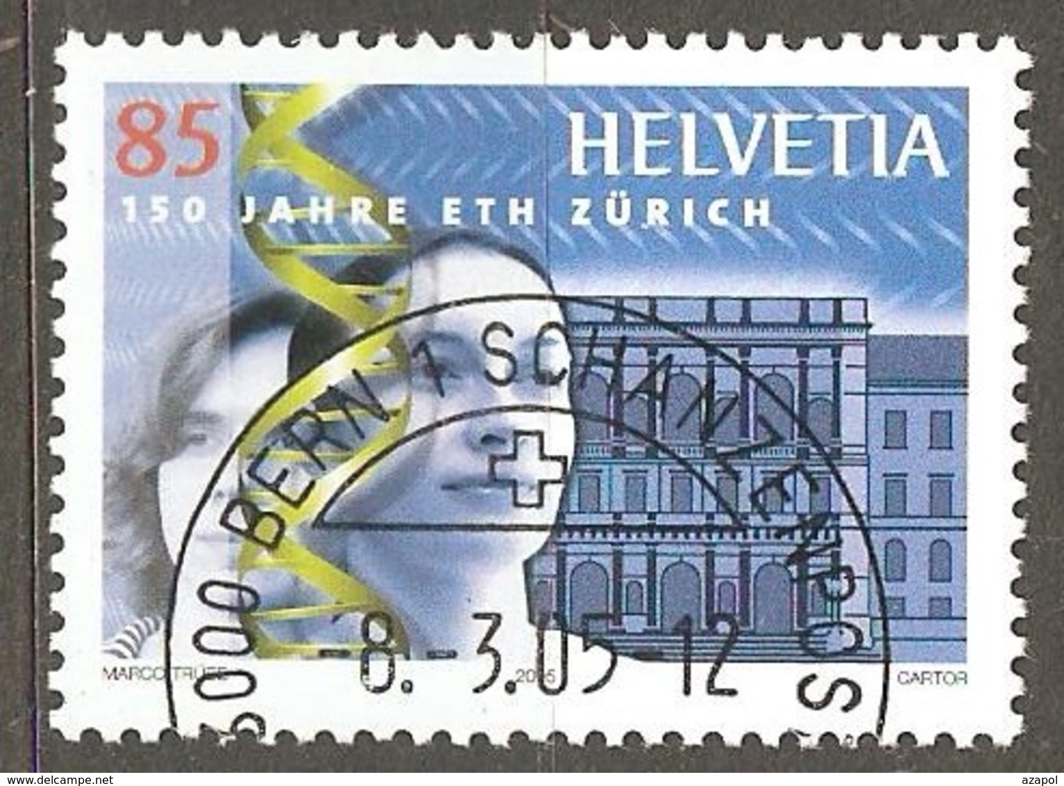 Switzerland: Single Used Stamp, 150 Years Of Technical High Scool, 2005, Mi#1913 - Oblitérés