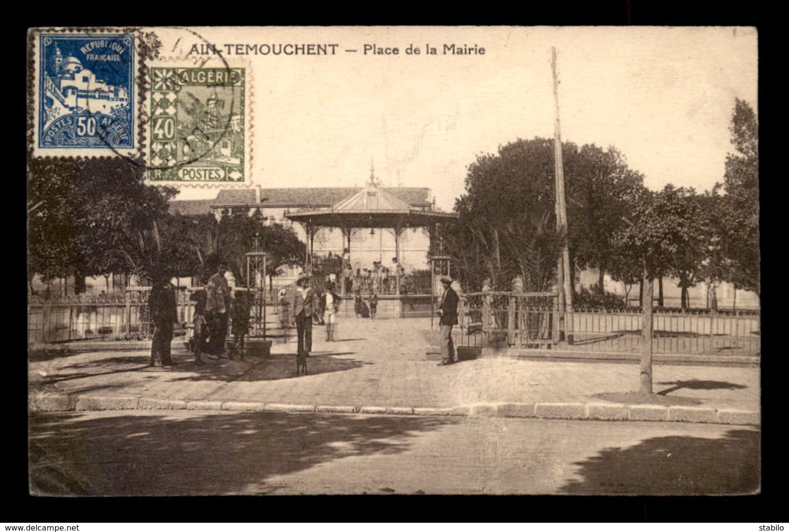 ALGERIE - AIN-TEMOUCHENT - PLACE DE LA MAIRIE - Sonstige & Ohne Zuordnung