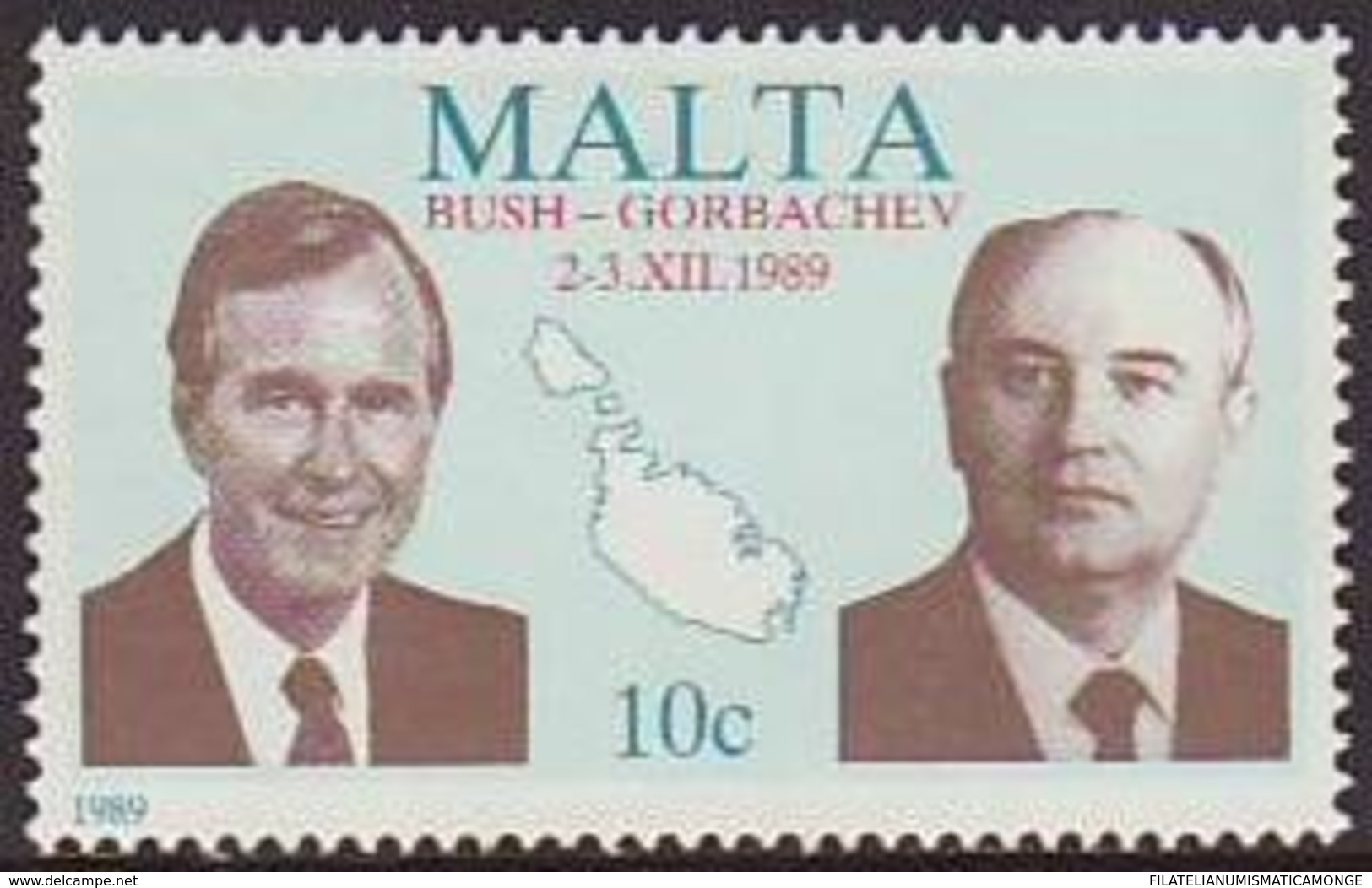 Malta 1989 ** Cumbre Americano-sovietica 00809 - Malta