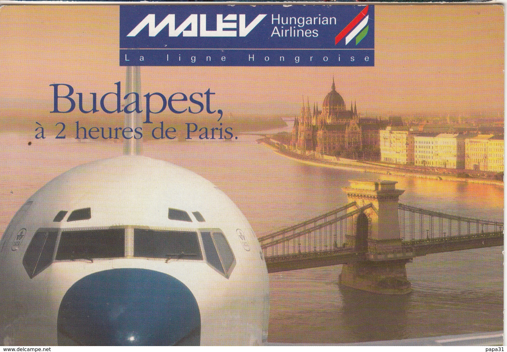 BUDAPEST - MALEV  Airlines - Altri & Non Classificati