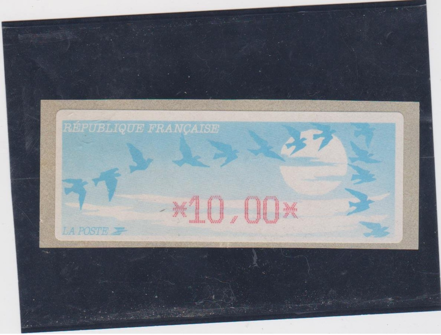 France 1 Vignette Distributeur Type C DIVA  N°YT 212 - 10,00 - 1990 Type « Oiseaux De Jubert »