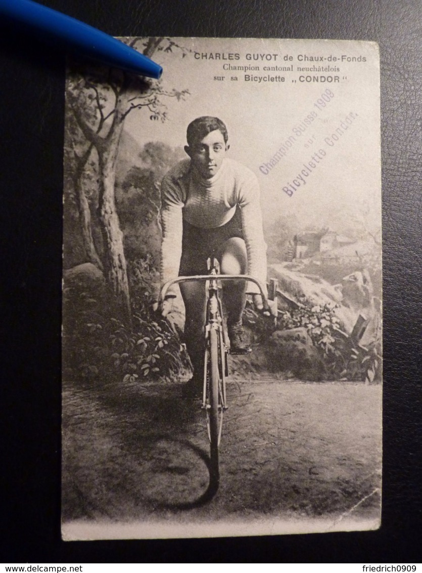 RAR * Charles Guyot Schweiz 1909 Fahrrad Condor  Cyclisme Radsport  Cycling Velo  Wielrennen - Cyclisme