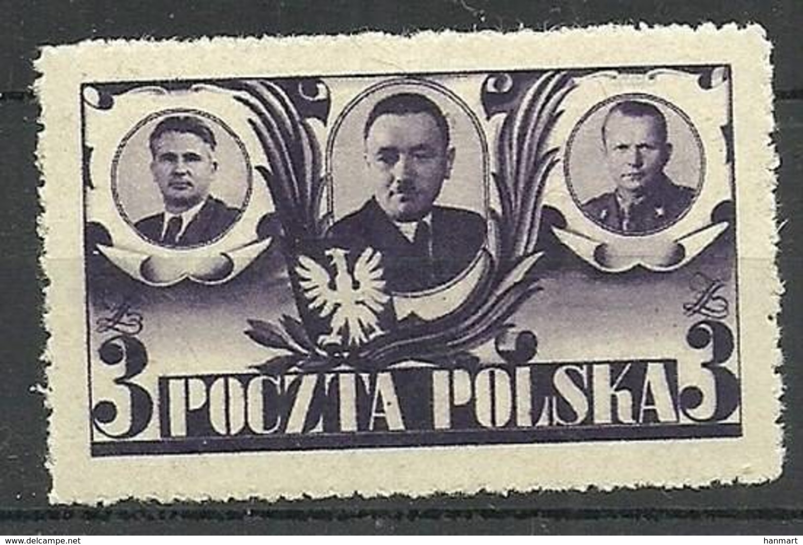 Poland 1946 Mi 439 Fi 407 MNH ( ZE4 PLD439 ) - Otros & Sin Clasificación