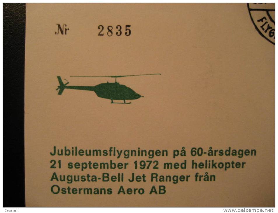 SWEDEN Sollentuna 1972 Tureberg Plane Helicoptere Helicopteres Helicopter Helicopters Hubschrauber Helikopter Suede - Hélicoptères