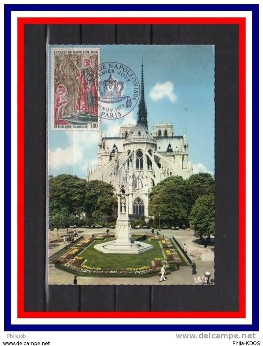 " SACRE DE NAPOLEON A NOTRE DAME DE PARIS " Sur Carte 1er Jour. N° YT 1776 - Napoleon