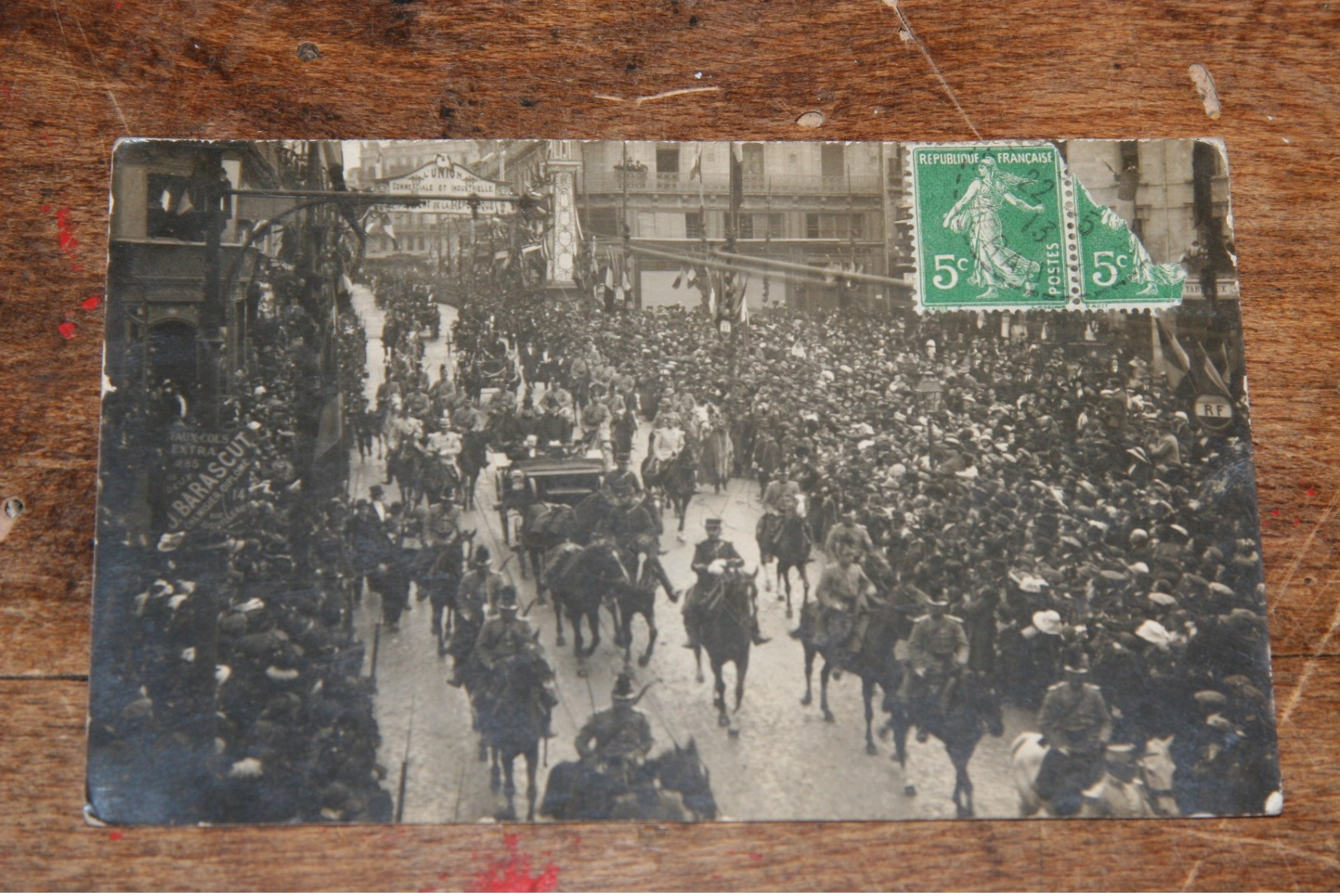 Montpellier Cortège Présidentiel 1913 Rue De La Loge Place Jean Jaures Cairol Photographe - Montpellier