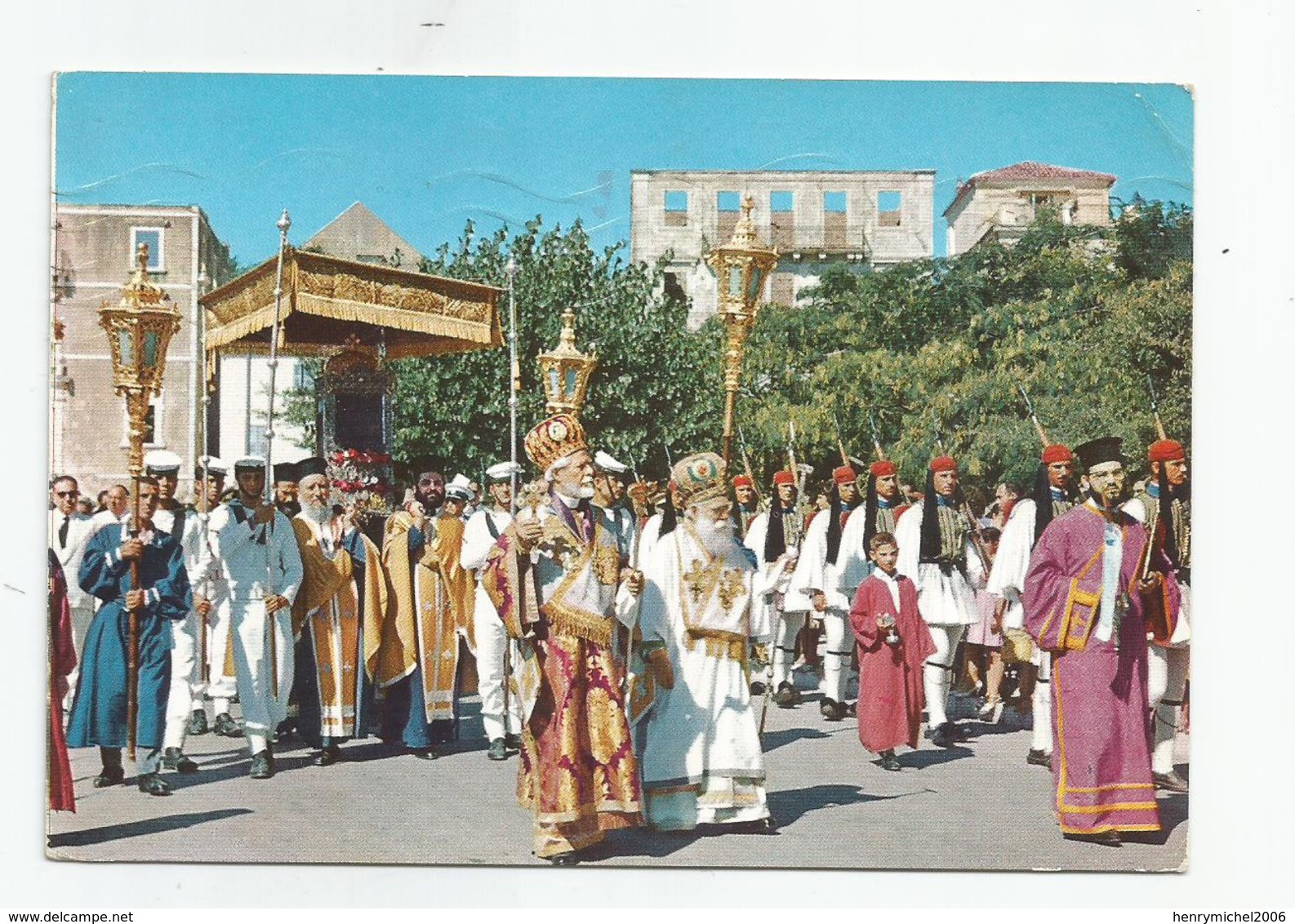 Grèce Greece Corfu Corfou La Procession De St Spiridion - Greece