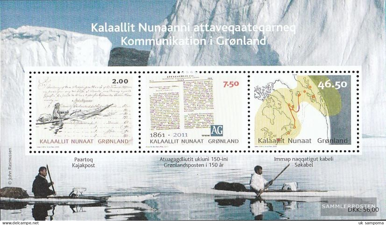 Denmark - Greenland Block52 (complete Issue) Unmounted Mint / Never Hinged 2011 Communications In Greenland - Blocks & Sheetlets