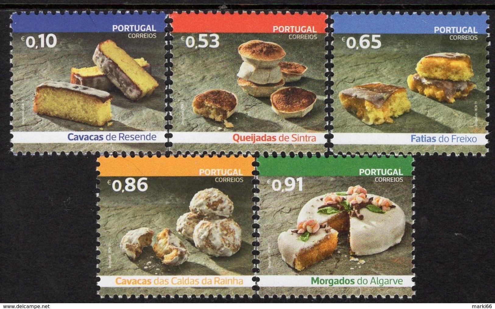 Portugal - 2019 - Traditional Dishes, Part III - Mint Stamp Set - Unused Stamps