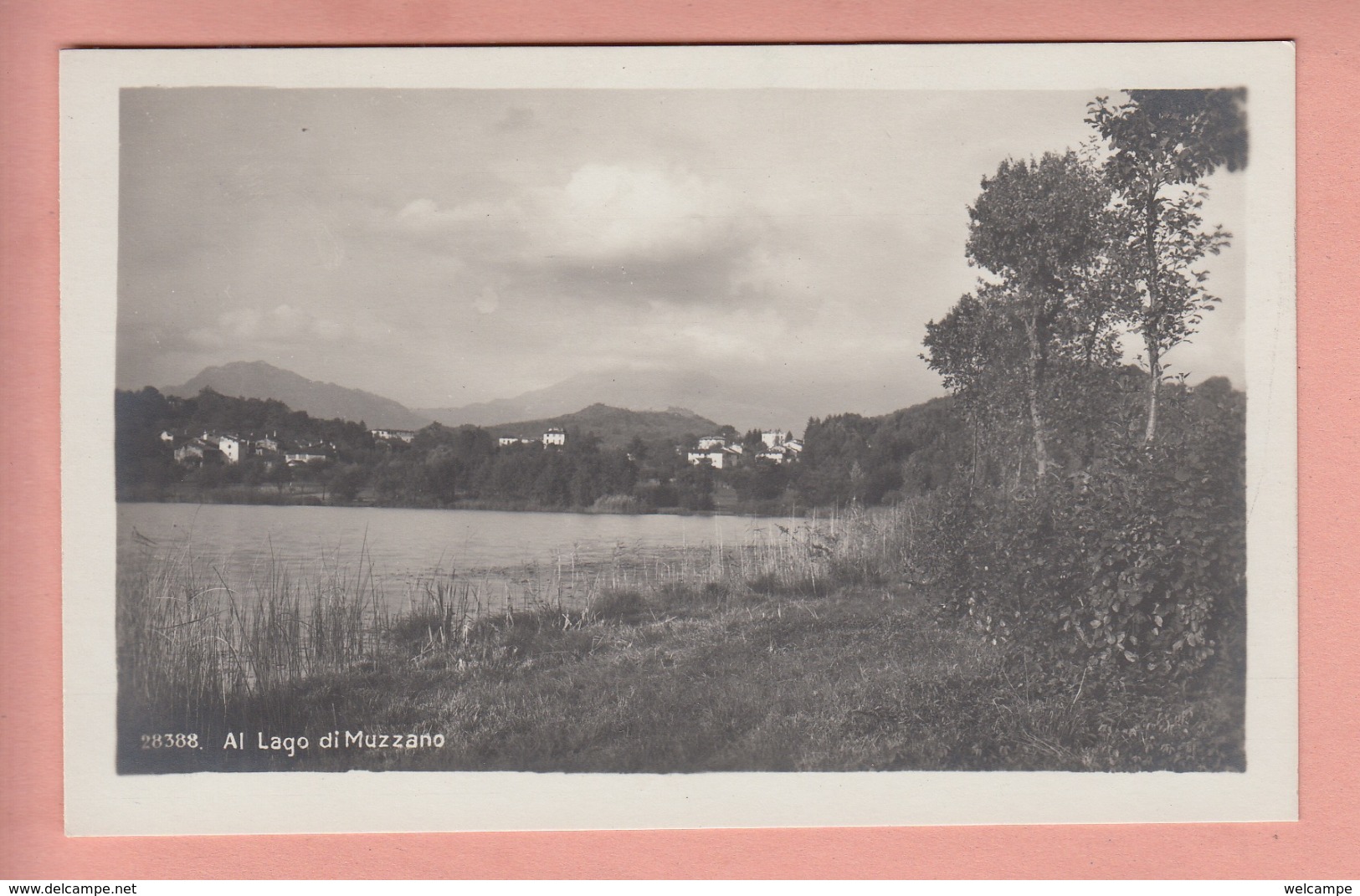 OUDE POSTKAART ZWITSERLAND - SCHWEIZ - SUISSE -    AL LAGO DI MUZZANO - Muzzano