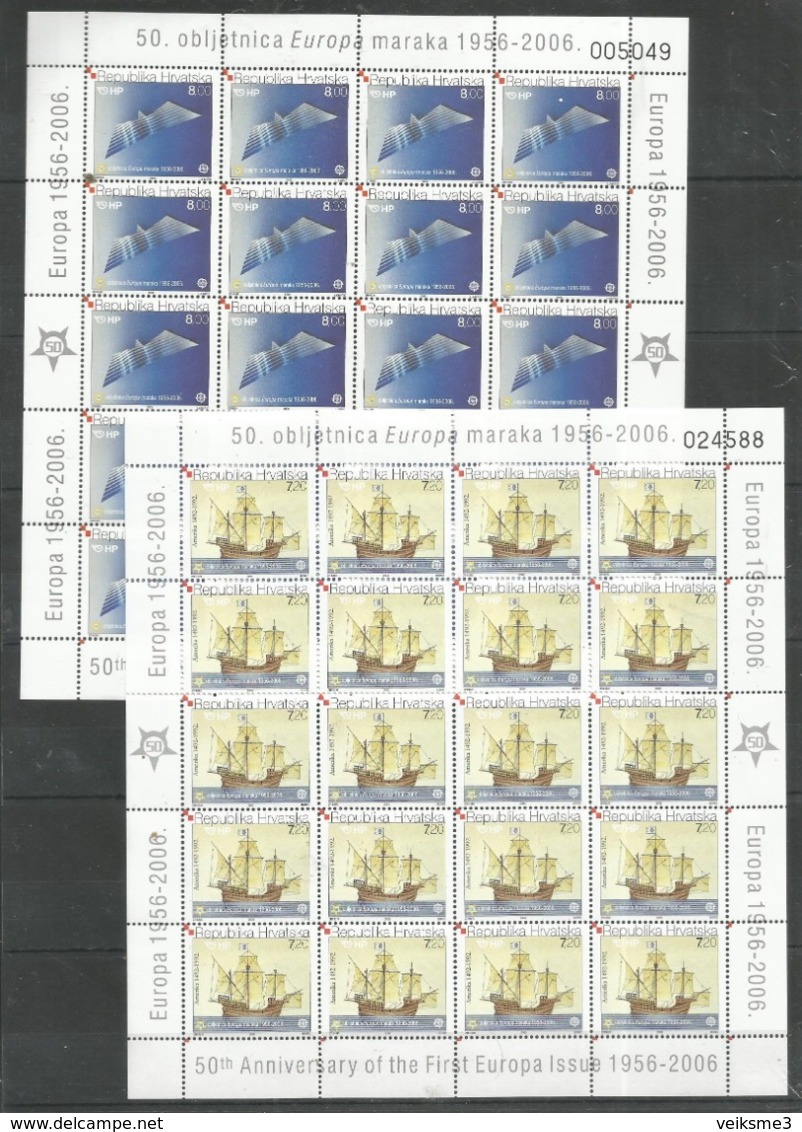 20x HORVATIA - MNH - Europa -CEPT -  Ships - 2006 - 2006