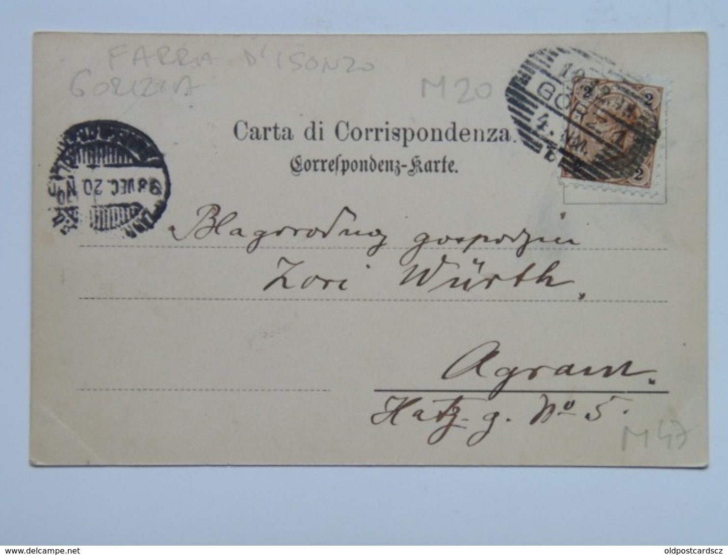 Gorizia M47 Farra D Isonzo 1898 Gruss - Other & Unclassified