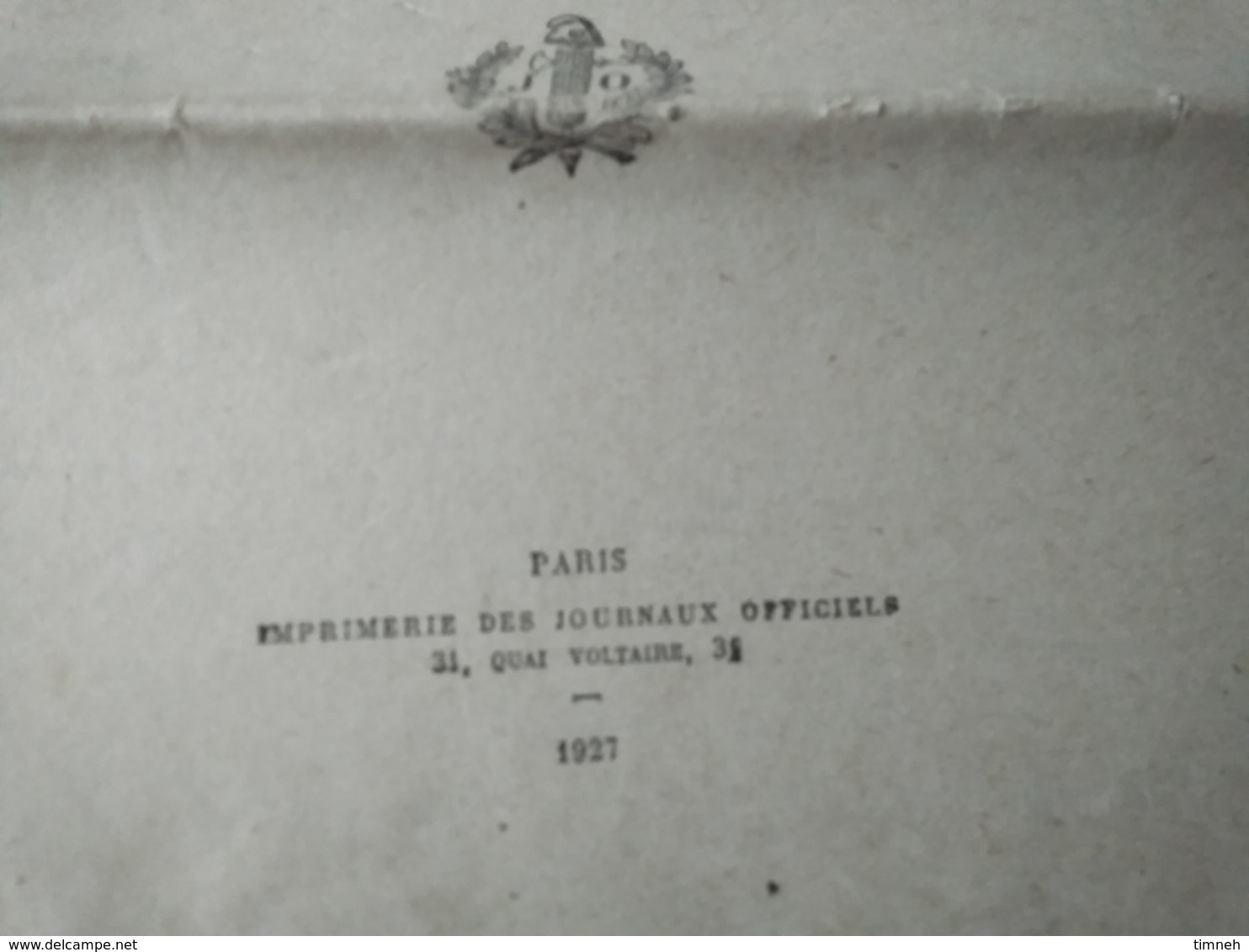 14 AOUT 1927 - LOI SUR LA NATIONALITE SUIVIE DES DECRET ET INSTRUCTIONS N°146 - JOURNAL OFFICIEL - Décrets & Lois