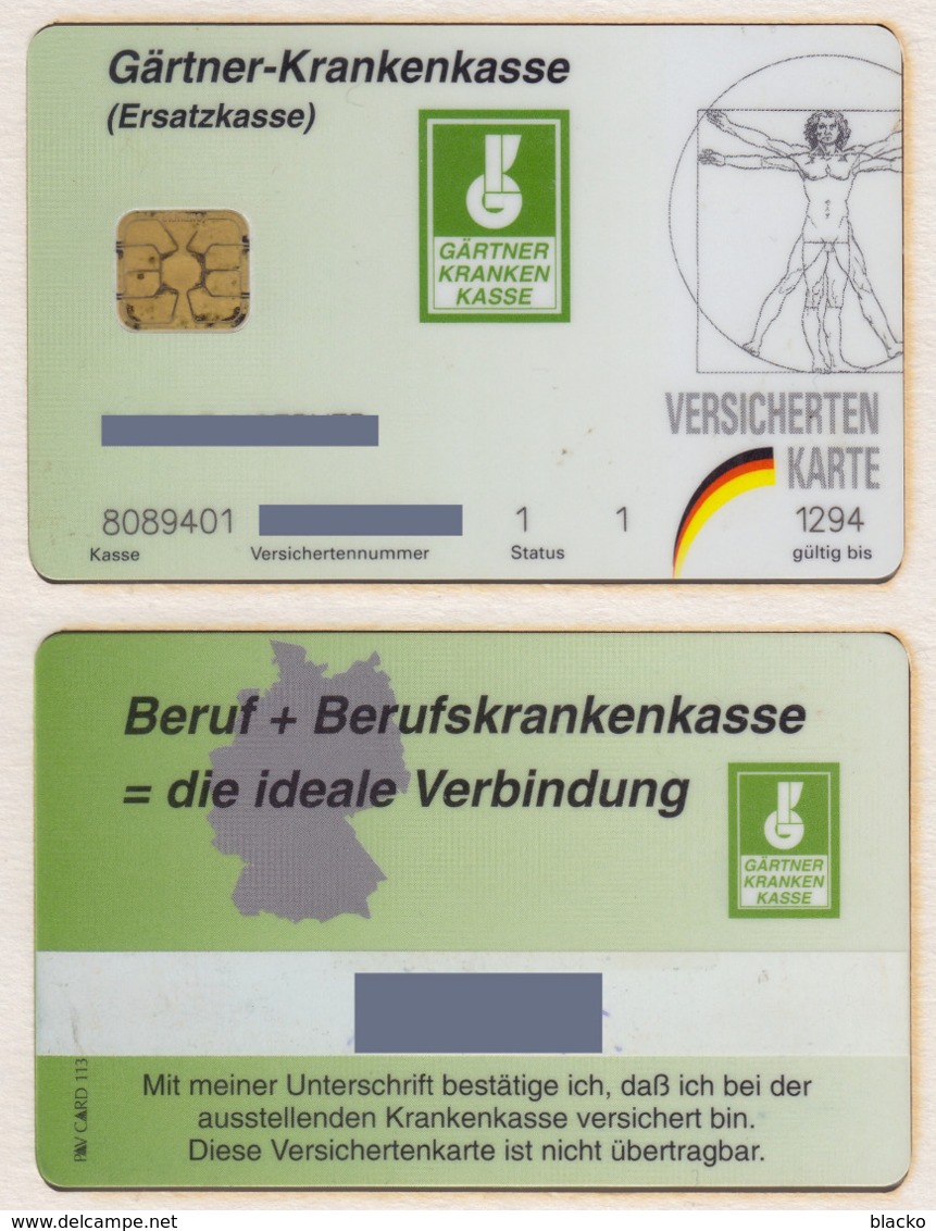 Germany - Insurance cards - 6 diff. - Versicherten karte - Ersatzkasse - Krankenkasse - yyy