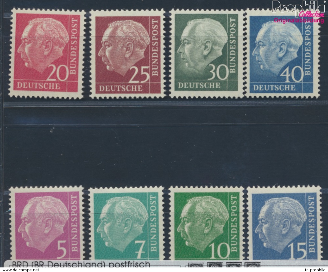 RFA (FR.Allemagne) 179y,181y,183y-186y, 259y-260y (kpl.Edition.) Floureszierend Neuf Avec Gomme Originale 1960 (8831085 - Unused Stamps