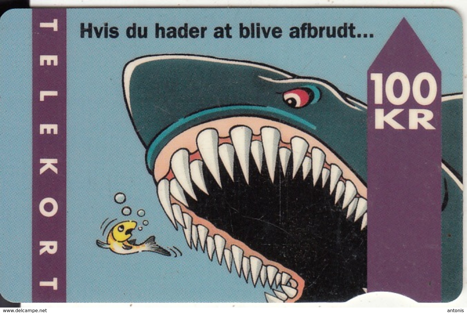 DENMARK - Shark, CN : 2201 043036, Tirage 30000, 01/94, Used - Denemarken