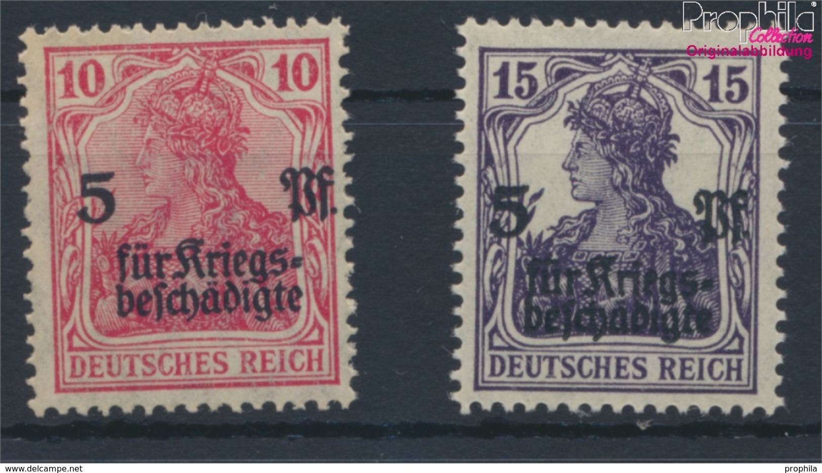 Deutsches Reich 105-106 (kompl.Ausg.) Postfrisch 1919 Kriegsbeschädigte (9363244 - Unused Stamps