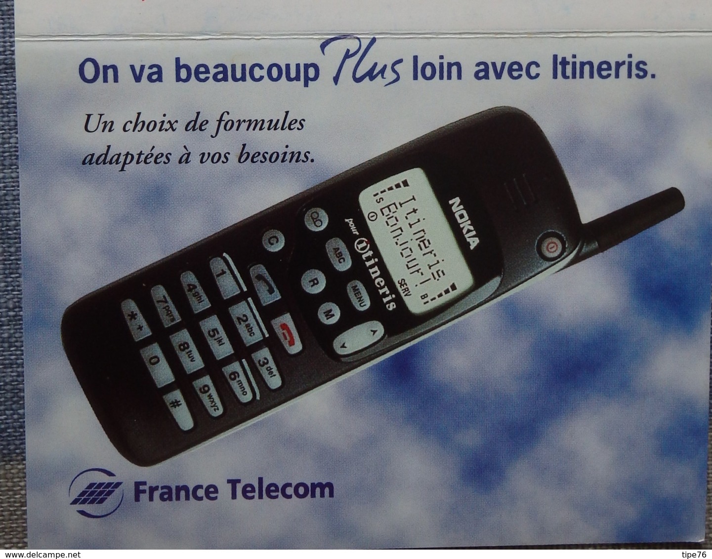 Petit Calendrier De Poche 1997 France Telecom  Itineris - Klein Formaat: 1991-00