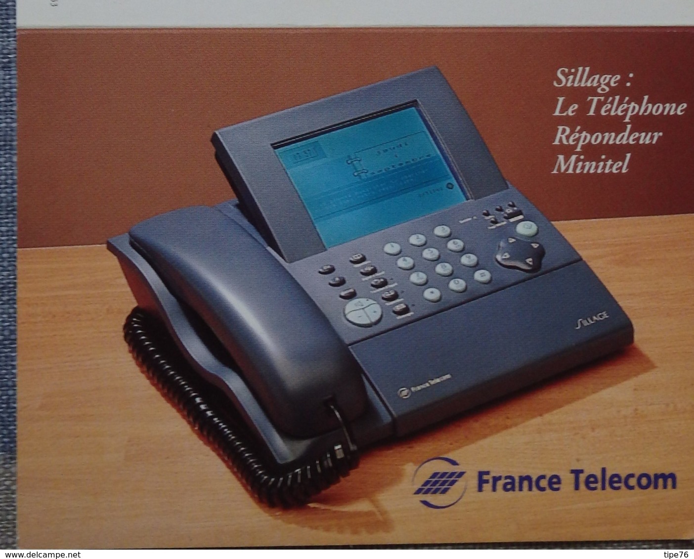 Petit Calendrier De Poche 1996 France Telecom Sillage Téléphone Répondeur Minitel - Morient Pontivy - Petit Format : 1991-00