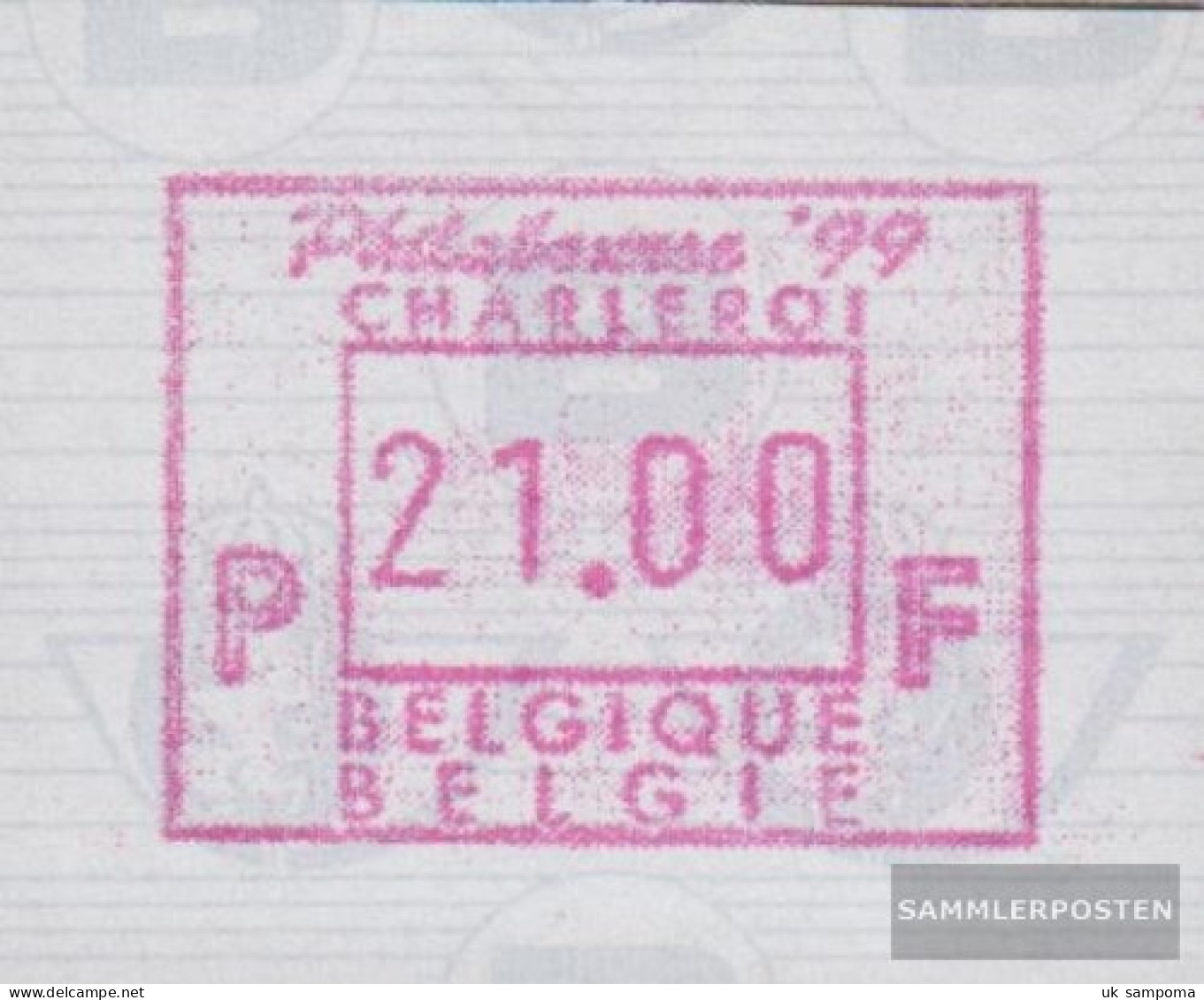 Belgium ATM38 21.00 Nominal Unmounted Mint / Never Hinged 1999 Variable Value Stamp - Unused Stamps