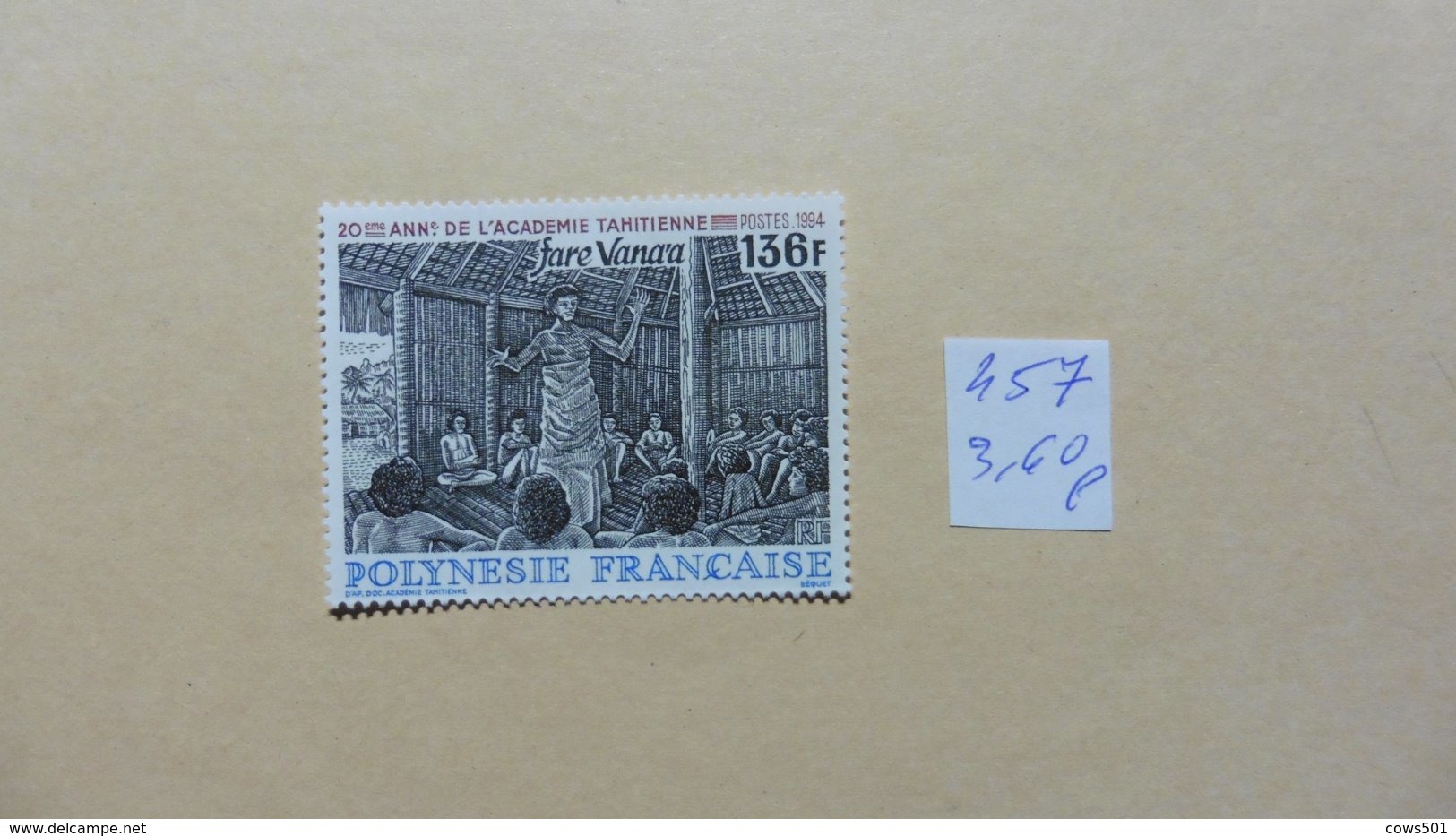 Océanie > Polynésie Française > Timbre Neuf N° 457 - Collections, Lots & Series