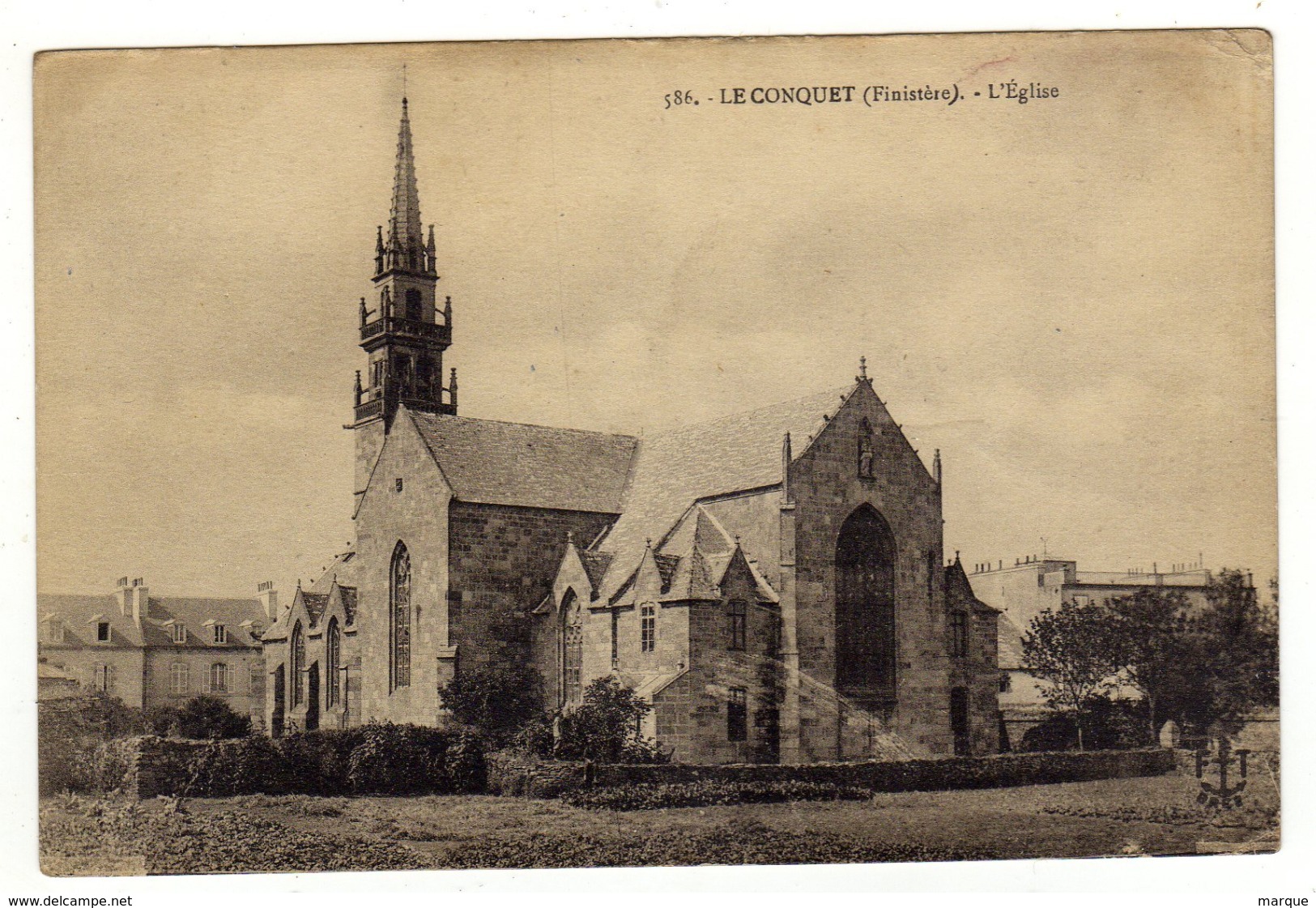 Cpa N° 586 LE CONQUET L ' Eglise - Le Conquet