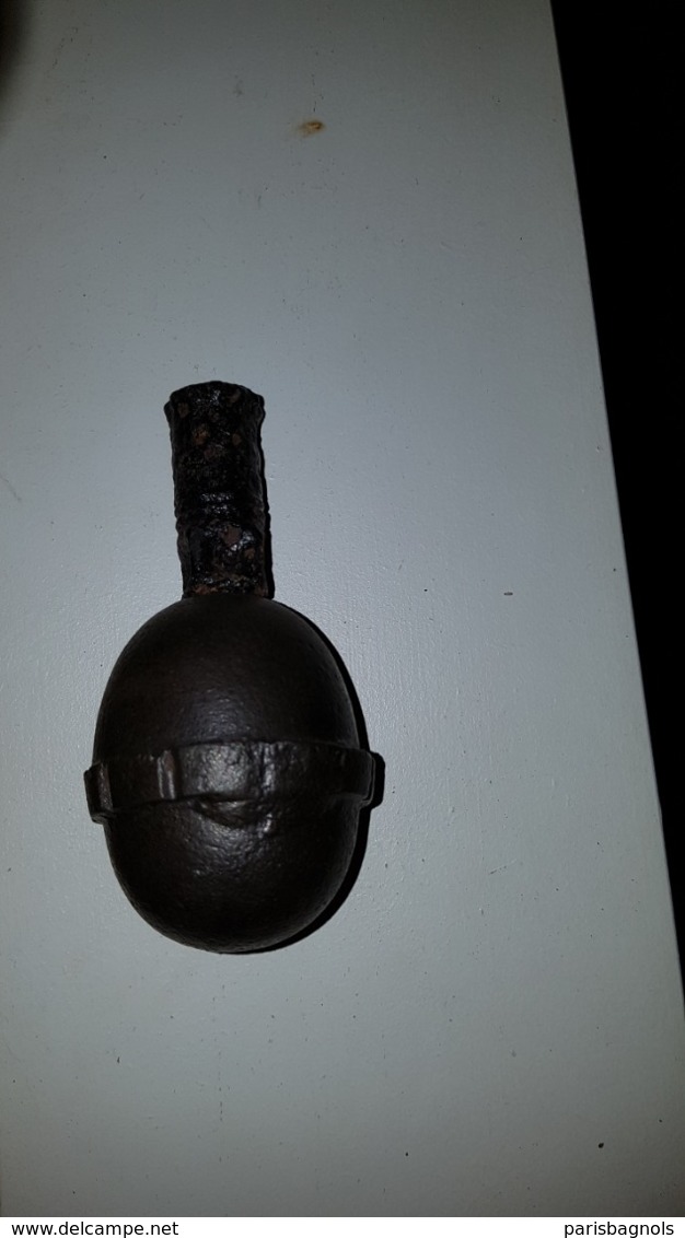 WW1 - Grenade Allemande   Neutralisée - Guerre 14-18 - Armes Neutralisées