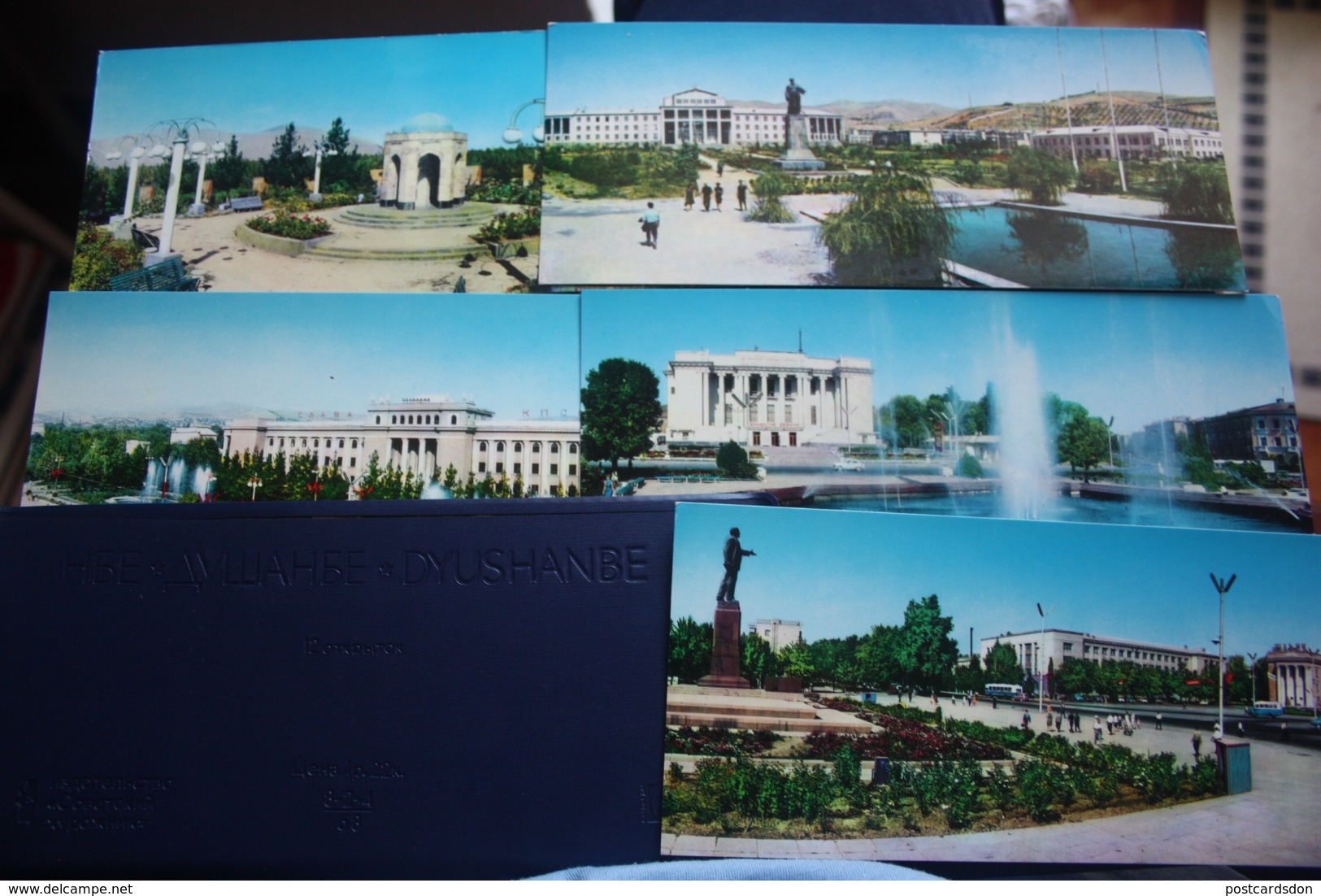 TAJIKISTAN  Dushanbe  Capital.  11 Postcards Lot  - Old USSR Postcard  - 1960s - Tagikistan