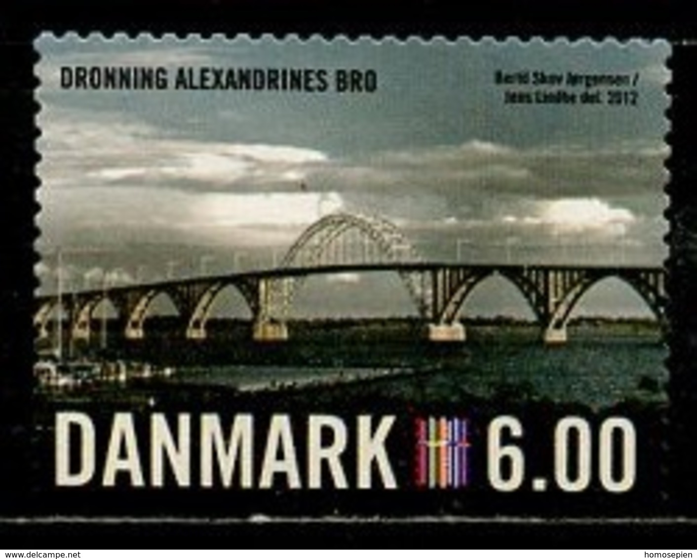 Danemark - Dänemark - Denmark 2012 Y&T N°1665 - Michel N°1689 (o) - 6k Pont De Dronning Alexandrines Bro - Usati