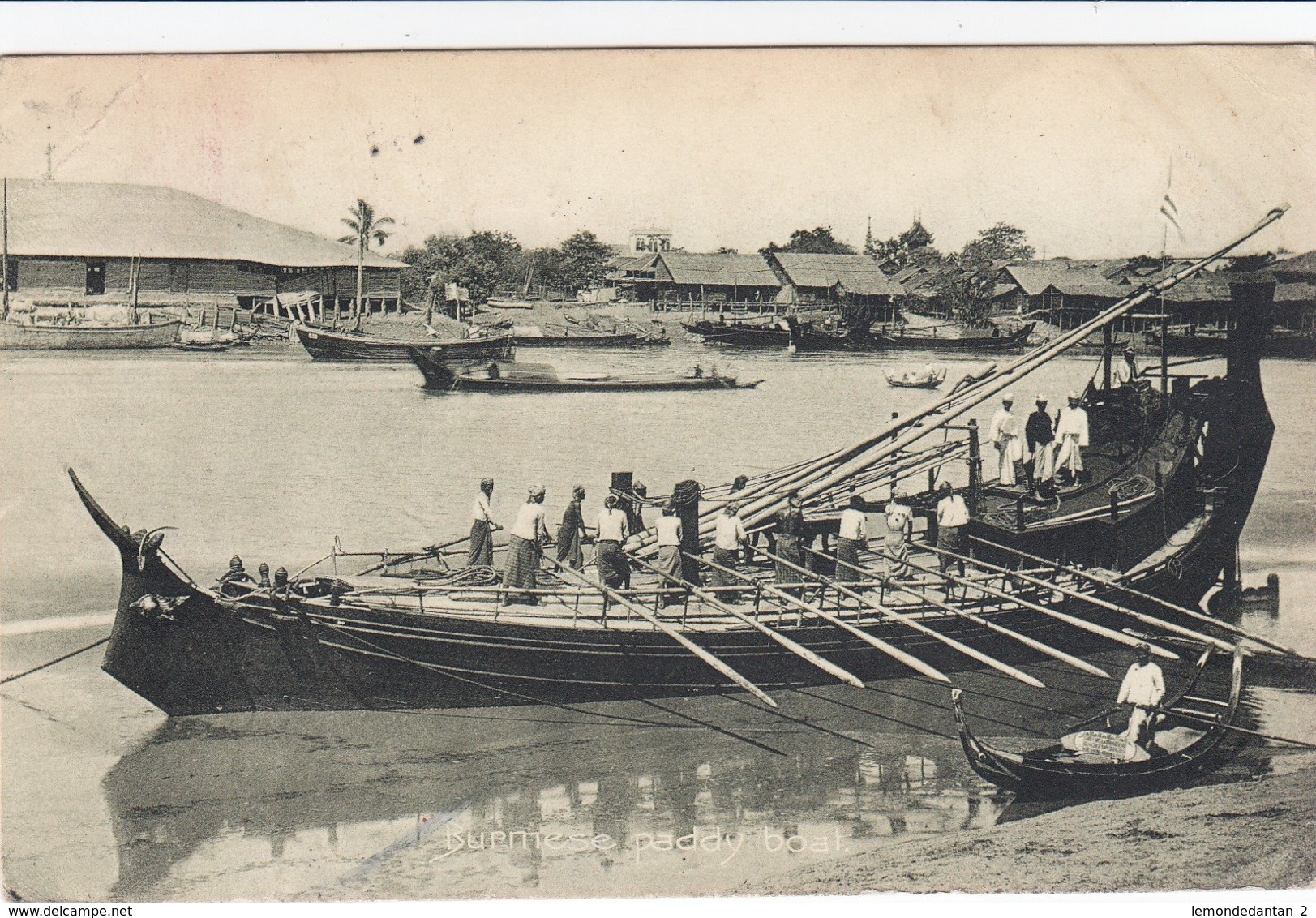 Burmese Paddy Boat - Myanmar (Burma)