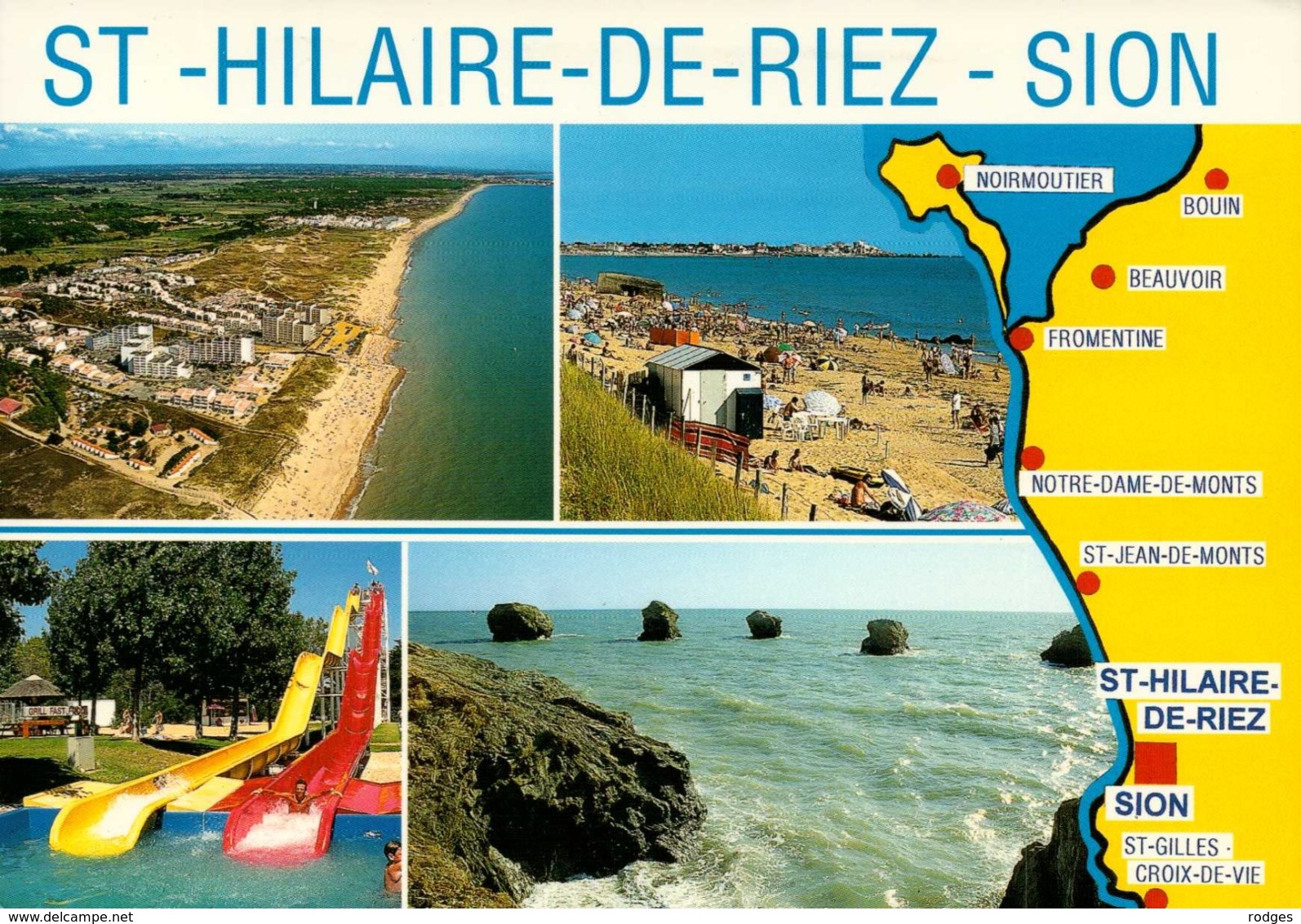 Dep 85 , Cpm ST HILAIRE De RIEZ - SION , 113 , Multivues (11581) - Saint Hilaire De Riez