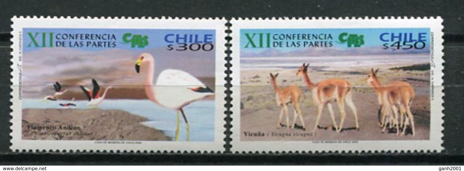 Chile 2002 / Birds Mammals MNH Vögel Säugetiere Aves Mamíferos Oiseaux / Cu7726  23-21 - Otros & Sin Clasificación