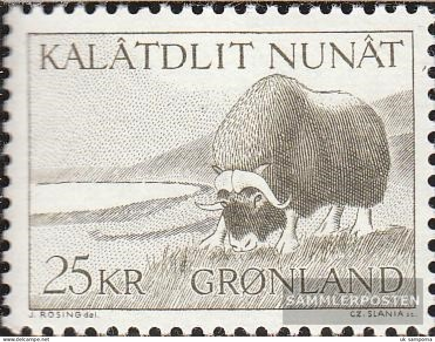 Denmark - Greenland 74 (complete Issue) Unmounted Mint / Never Hinged 1969 Musk Ox - Unused Stamps