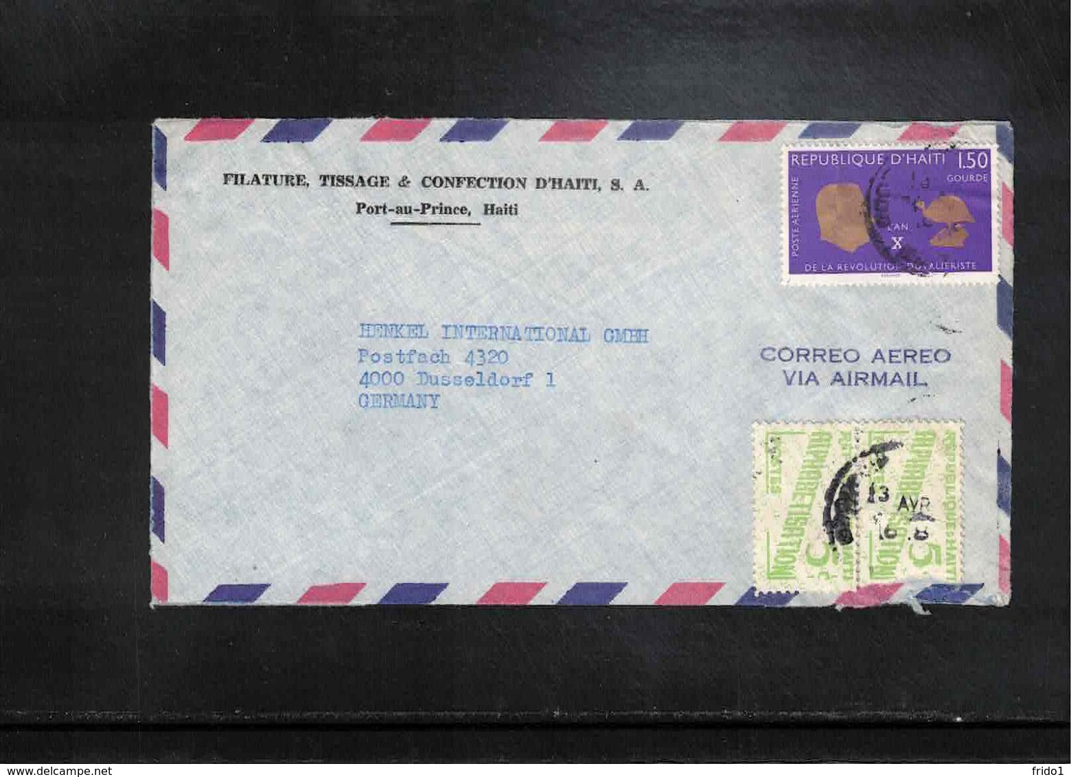 Haiti Interesting Airmail Cover - Haïti