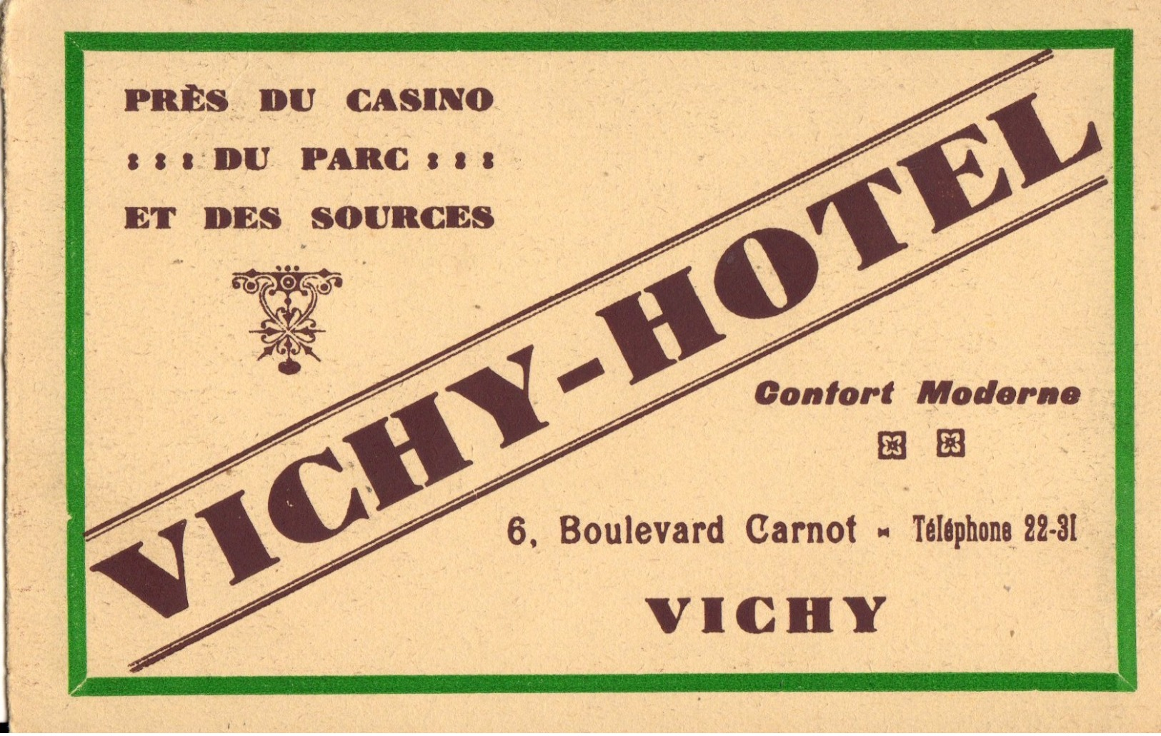 VICHY-HOTEL Boulevard Carnot - Vichy