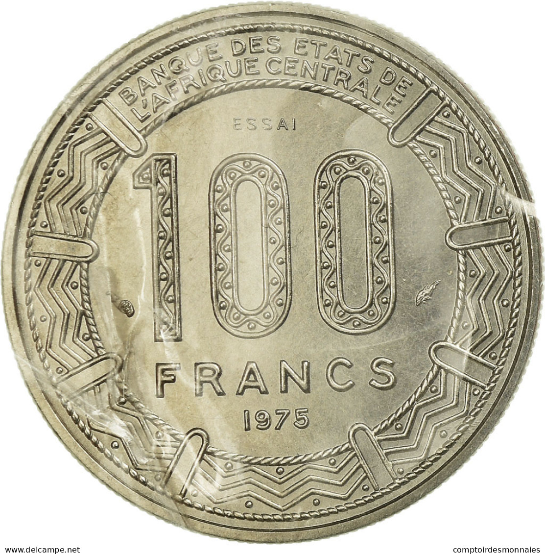 Monnaie, Cameroun, 100 Francs, 1975, Paris, ESSAI, FDC, Nickel, KM:E16 - Cameroun