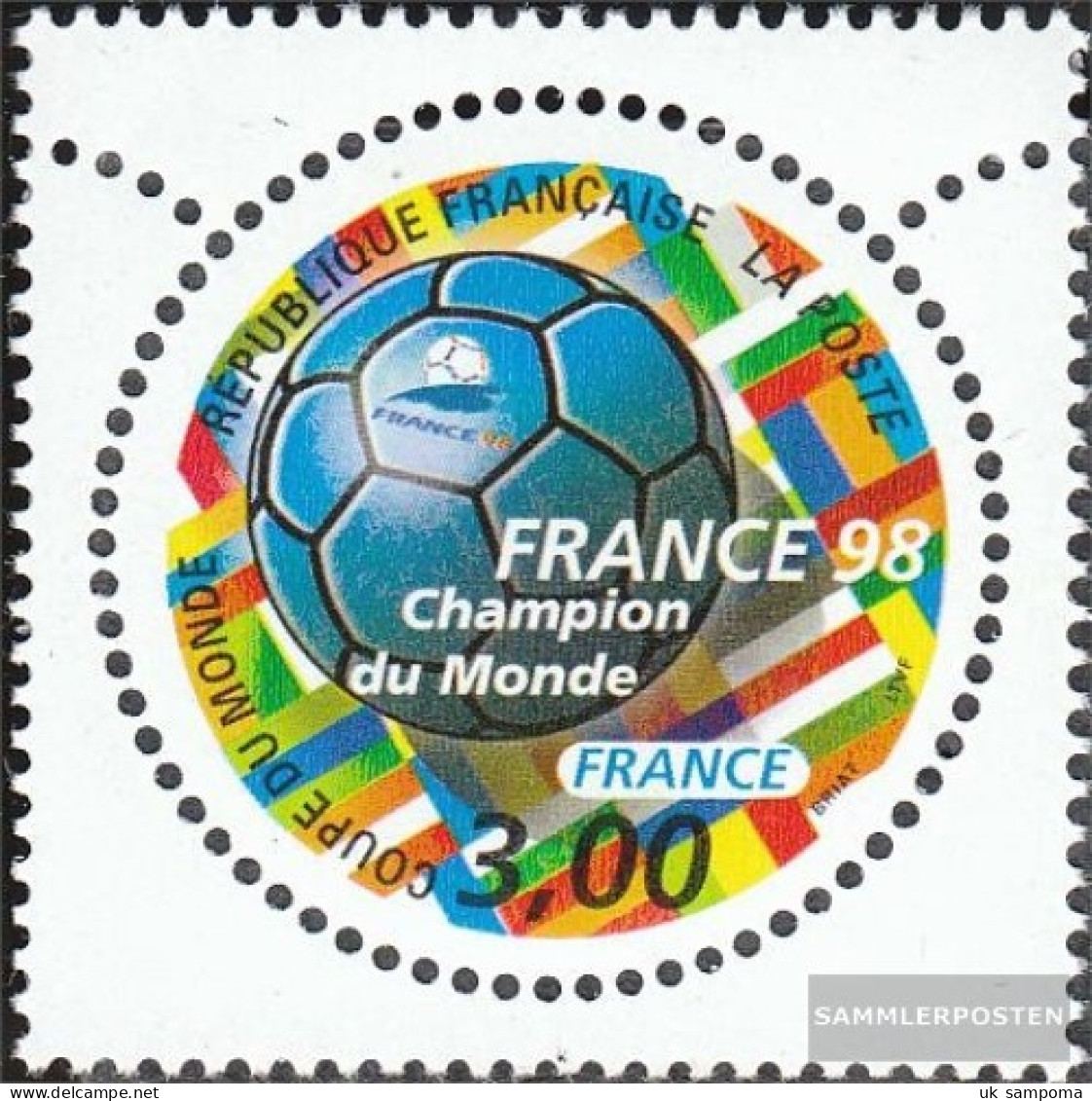 France 3309 (complete Issue) Unmounted Mint / Never Hinged 1998 Football Champion - Unused Stamps