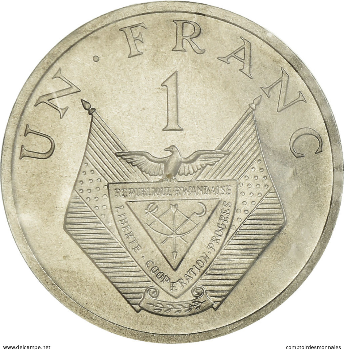 Monnaie, Rwanda, Franc, 1977, Paris, ESSAI, FDC, Aluminium, KM:E4 - Rwanda