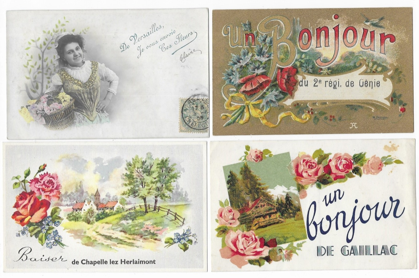 Lot De 400 Cartes/Carte Photo/Fantaisie/France/Etranger...Format CPA - 100 - 499 Postcards