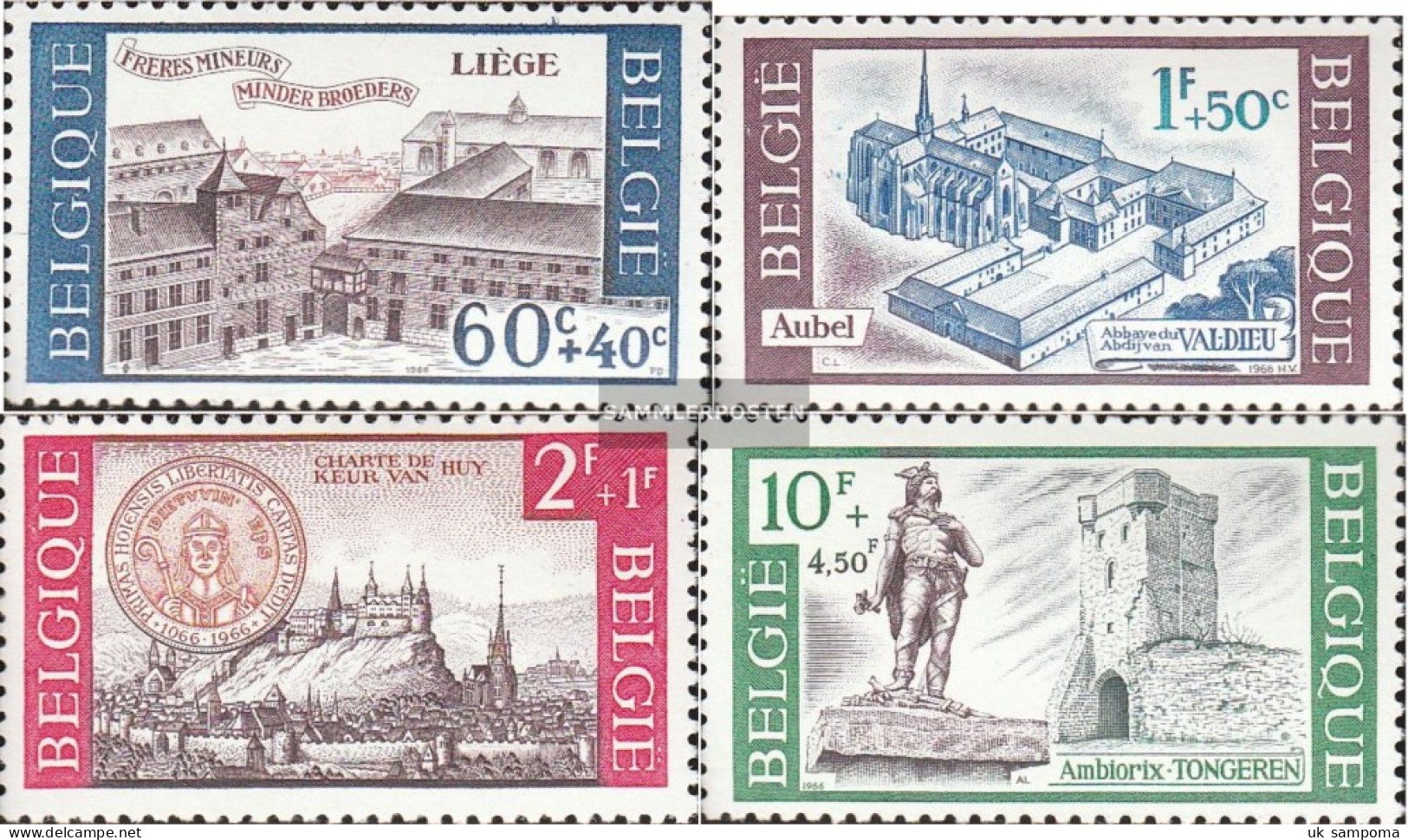 Belgium 1442-1445 (complete Issue) Unmounted Mint / Never Hinged 1966 Culture - Unused Stamps