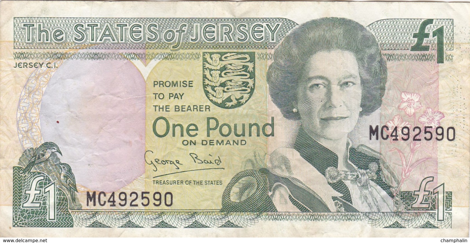 Jersey - Billet De 1 Pound - Elizabeth II - Non Daté - 1 Pond