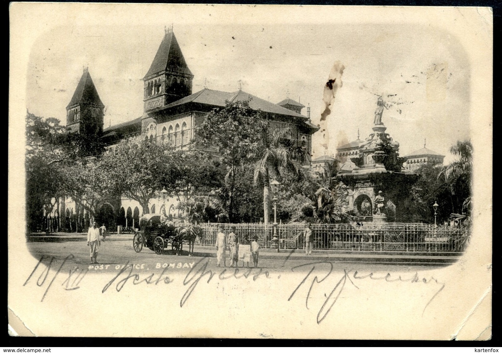 Bombay, 1902, Post Office, Postamt, Post - Indien