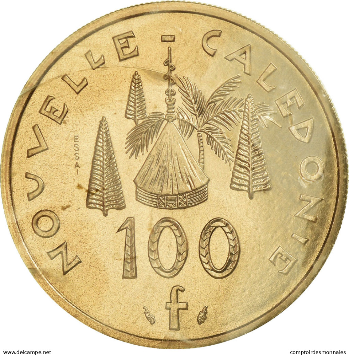Monnaie, Nouvelle-Calédonie, 100 Francs, 1976, Paris, ESSAI, FDC - New Caledonia